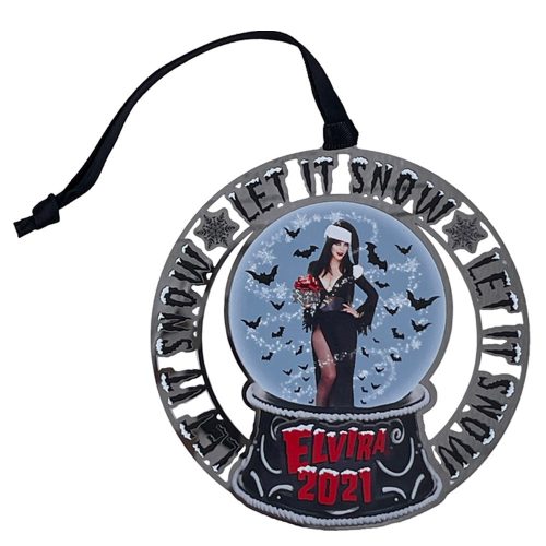 Elvira Let It Snow 2021 Charm Ornament - Kreepsville