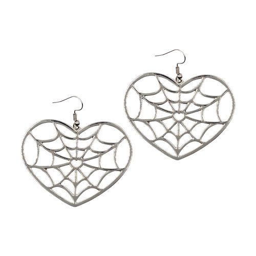 Web Heart Earring - Kreepsville