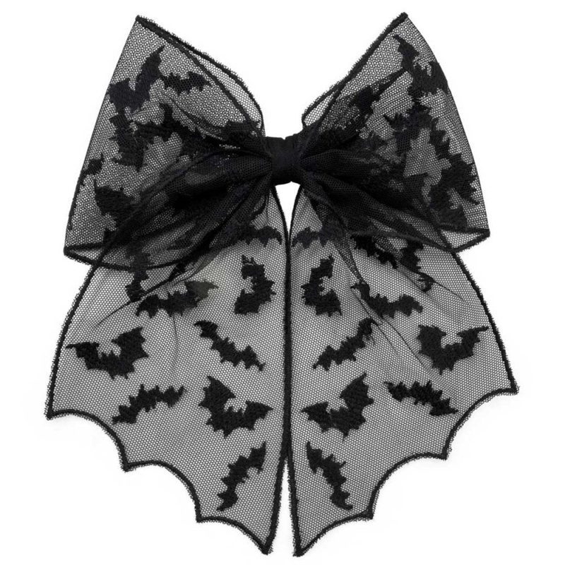 Bat Lace Hair Bow - Kreepsville